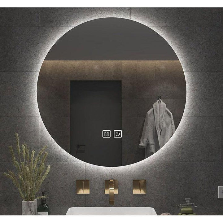 Miroir Rond Salle de Bain | Miroir Éclipsa - Designix Miroir Lumière Blanche | 40cm