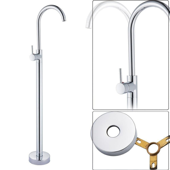 Mitigeur Baignoire au Sol | Élan Contemporain - Designix Mitigeur Lavabo Chrome