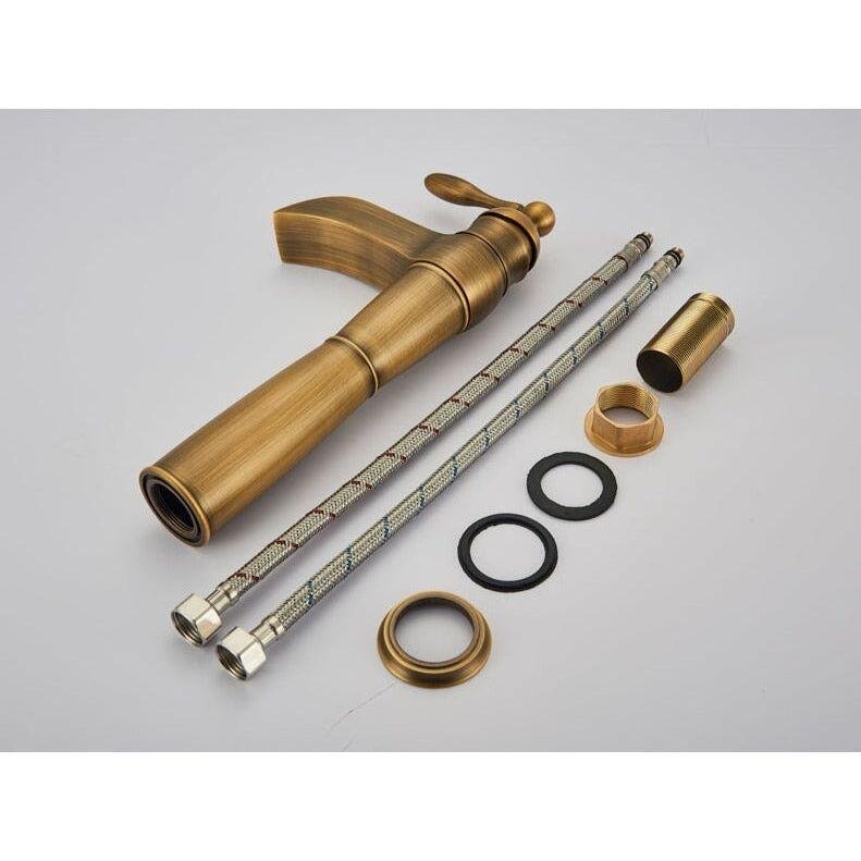 Mitigeur Cascade Lavabo | Esprit Intemporel - Designix Mitigeur Lavabo Bronze Brossé