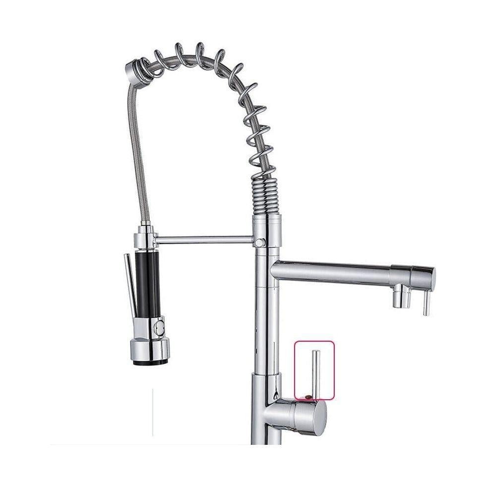 Mitigeur Cuisine Douchette | Raffinement Précis - Designix Mitigeur cuisine Chrome Poignée Lisse