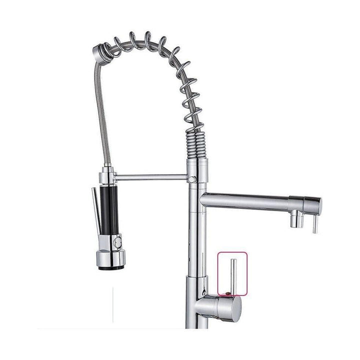 Mitigeur Cuisine Douchette | Raffinement Précis - Designix Mitigeur cuisine Chrome Poignée Lisse