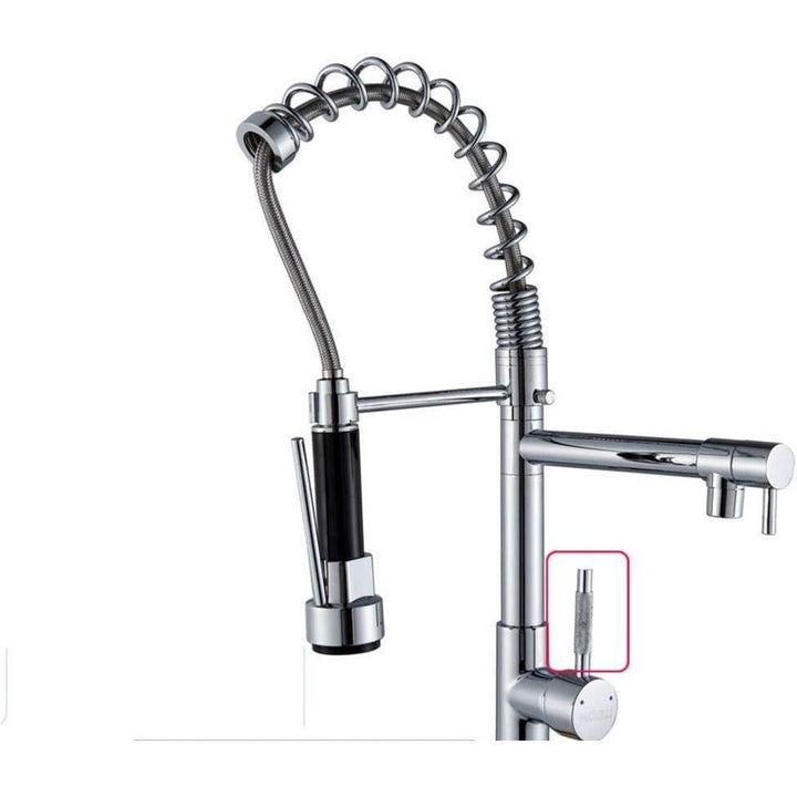 Mitigeur Cuisine Douchette | Raffinement Précis - Designix Mitigeur cuisine Chrome Poignée Poli