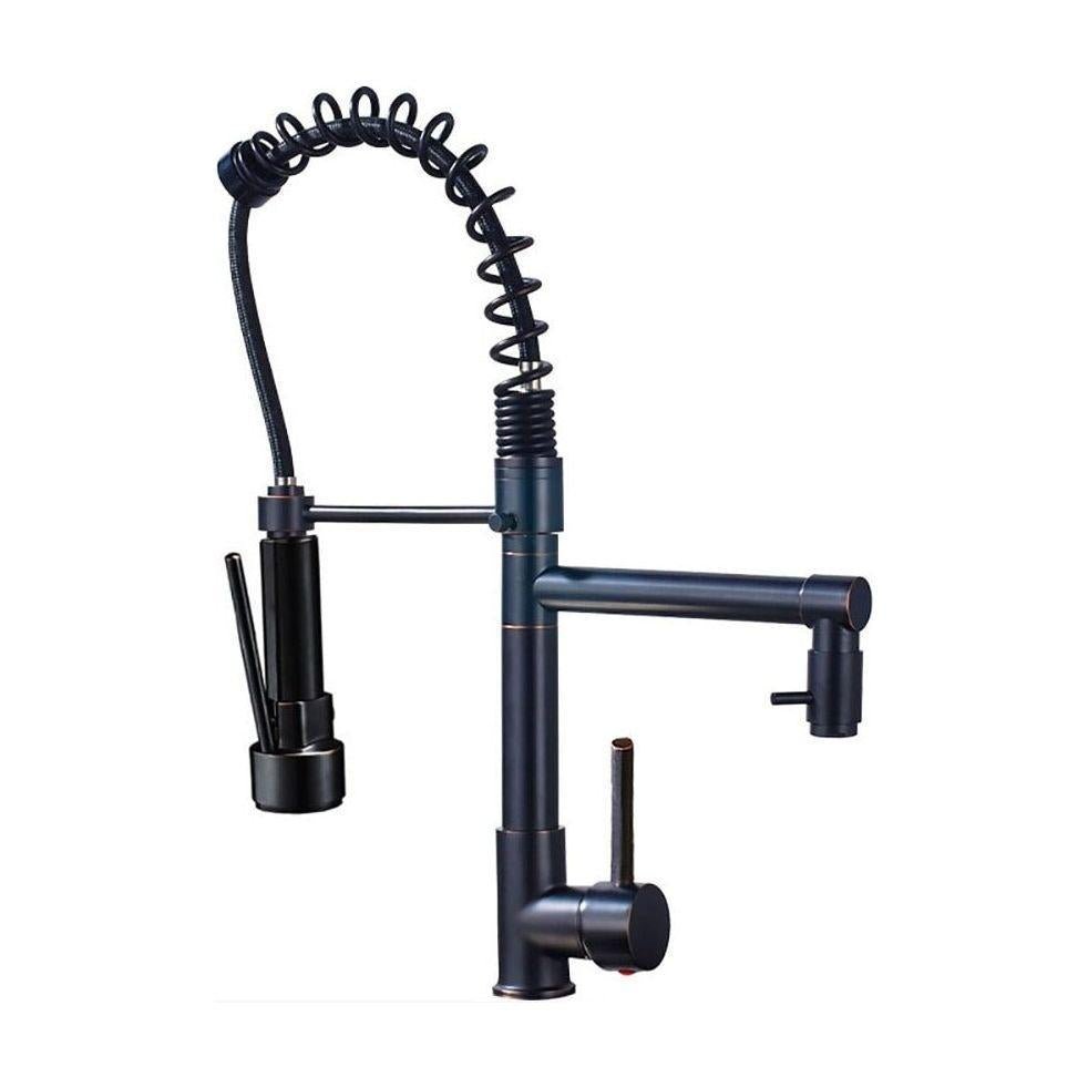 Mitigeur Cuisine Douchette | Raffinement Précis - Designix Mitigeur cuisine Noir et Bronze