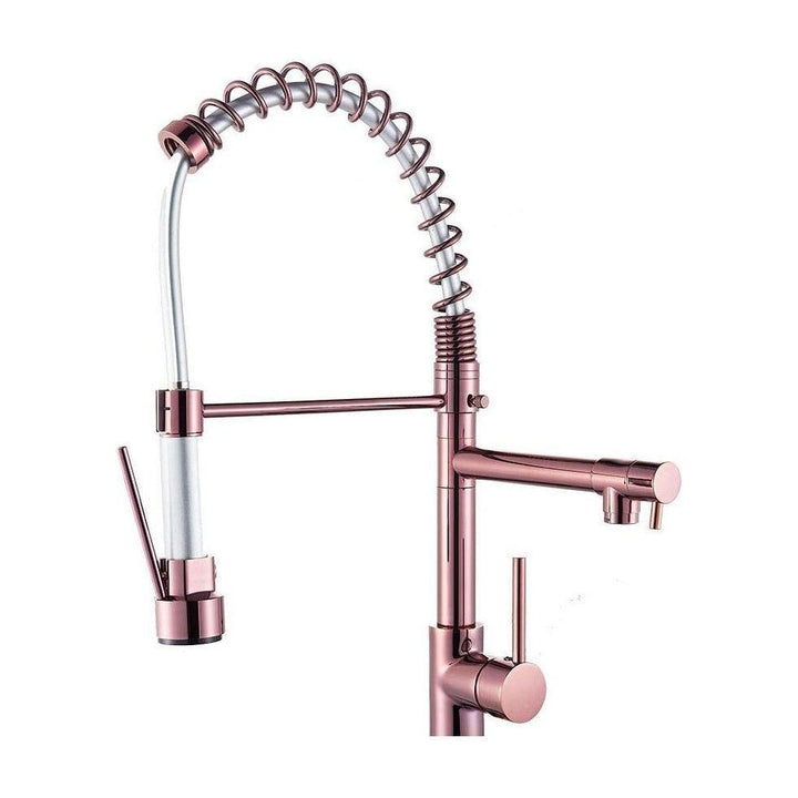 Mitigeur Cuisine Douchette | Raffinement Précis - Designix Mitigeur cuisine Or Rose
