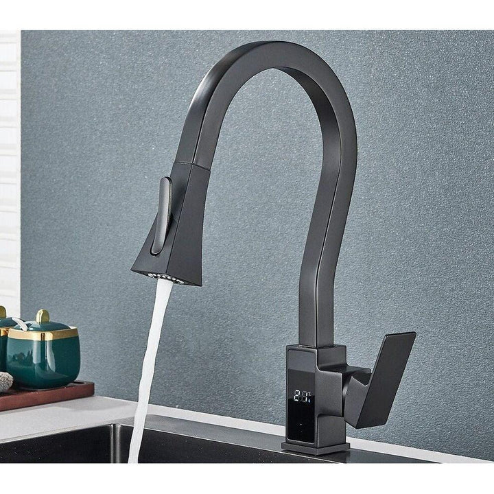 Mitigeur Cuisine Douchette | Signature Brillante - Designix Mitigeur cuisine Noir Mat