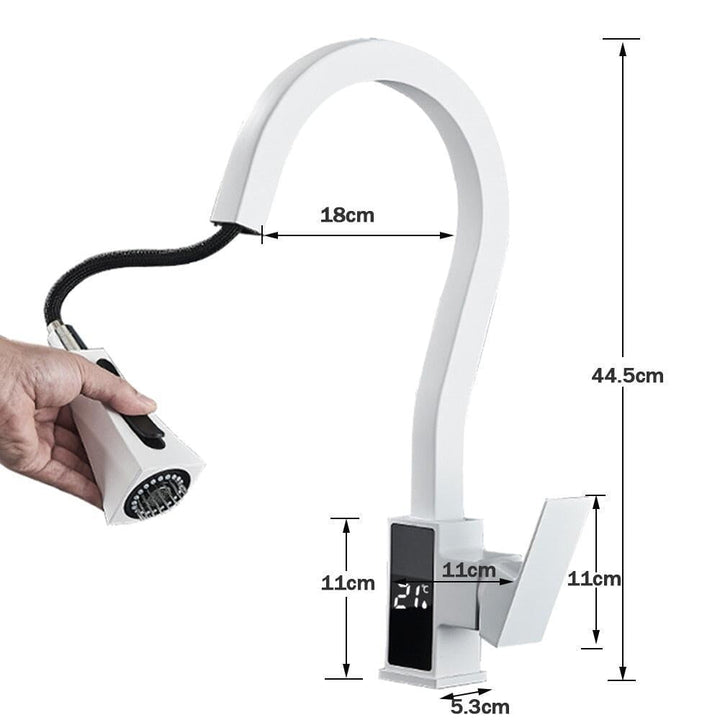 Mitigeur Cuisine Douchette | Signature Brillante - Designix Mitigeur cuisine Noir Mat