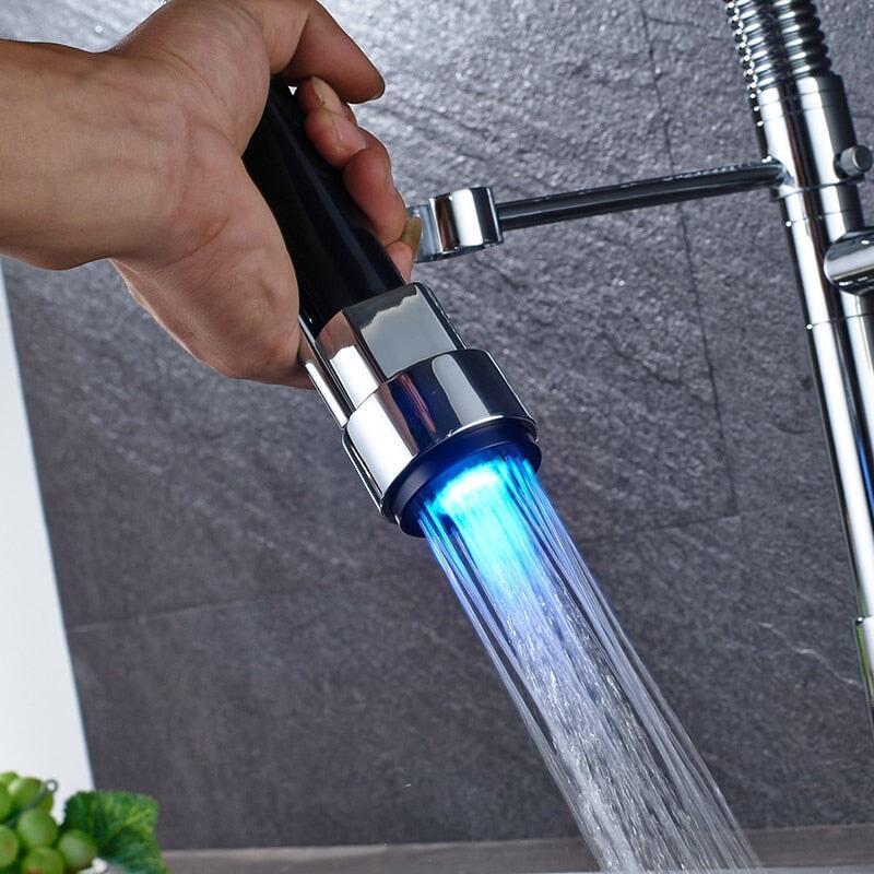 Mitigeur Cuisine LED | Lumina Flow - Designix Mitigeur cuisine LED Chrome