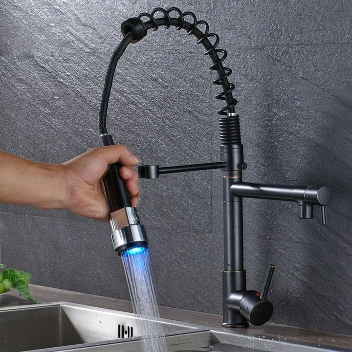 Mitigeur Cuisine LED | Lumina Flow - Designix Mitigeur cuisine LED Chrome