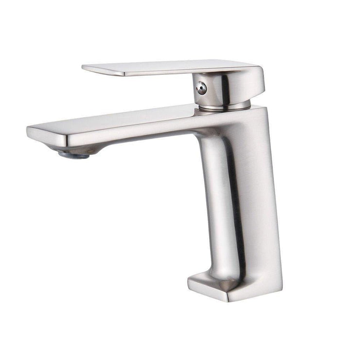 Mitigeur Lavabo Bec Long | Charme Épuré - Designix Mitigeur Lavabo Nickel Brossé