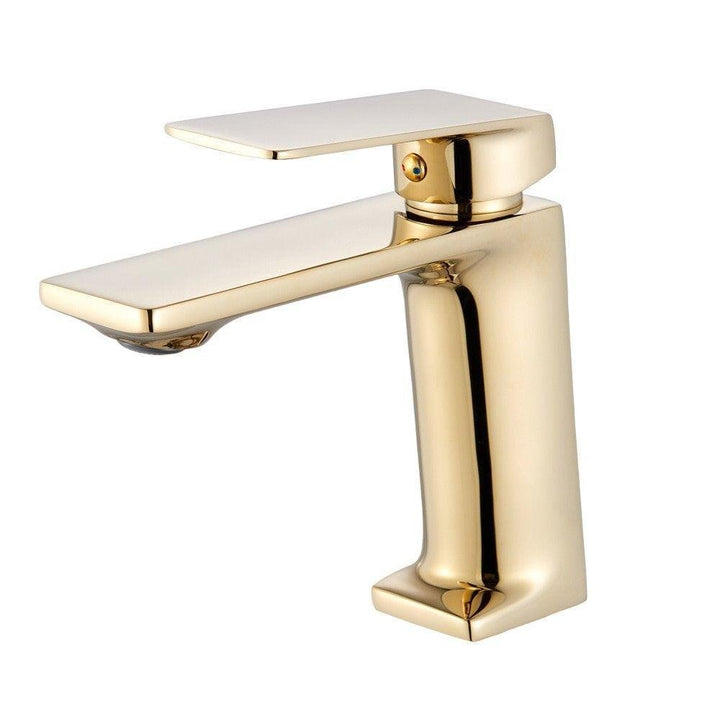Mitigeur Lavabo Bec Long | Charme Épuré - Designix Mitigeur Lavabo Or