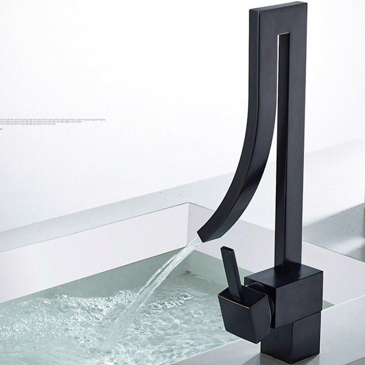 Mitigeur Lavabo Cascade | Courbe Gracieuse - Designix Mitigeur Lavabo Chrome