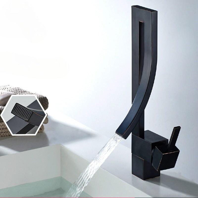 Mitigeur Lavabo Cascade | Courbe Gracieuse - Designix Mitigeur Lavabo Chrome