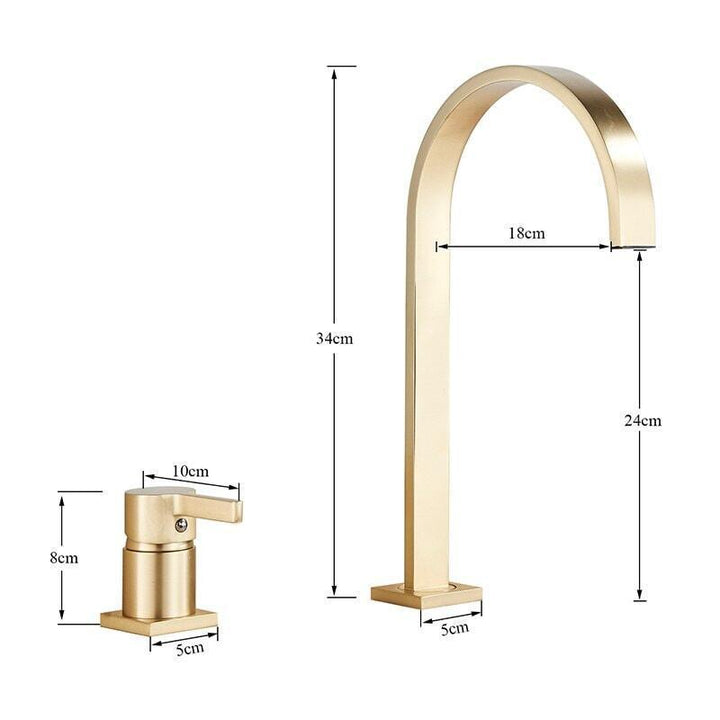 Mitigeur Lavabo Col de Cygne | Élégance Moderne | Designix - Mitigeur Lavabo - https://designix.fr/