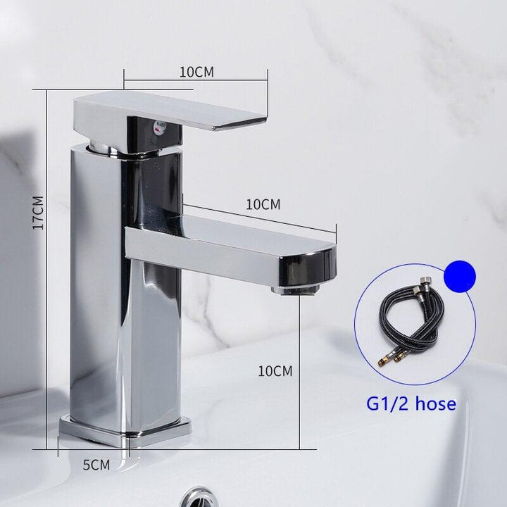 Mitigeur Lavabo | Élégance Prismatique - Designix Mitigeur Lavabo Chrome 2