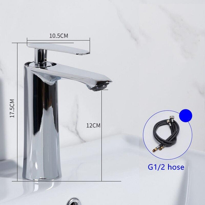 Mitigeur Lavabo | Élégance Prismatique - Designix Mitigeur Lavabo Chrome