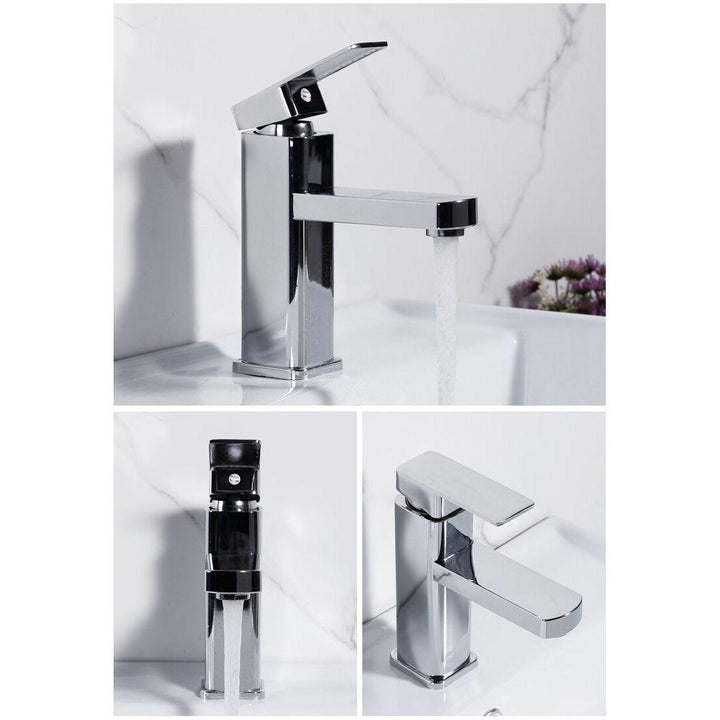 Mitigeur Lavabo | Élégance Prismatique - Designix Mitigeur Lavabo Noir 2