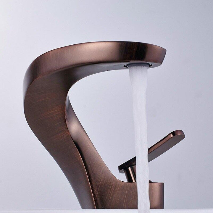 Mitigeur Lavabo Grue | Inspire Magistral - Designix Mitigeur Lavabo Bronze Brossé