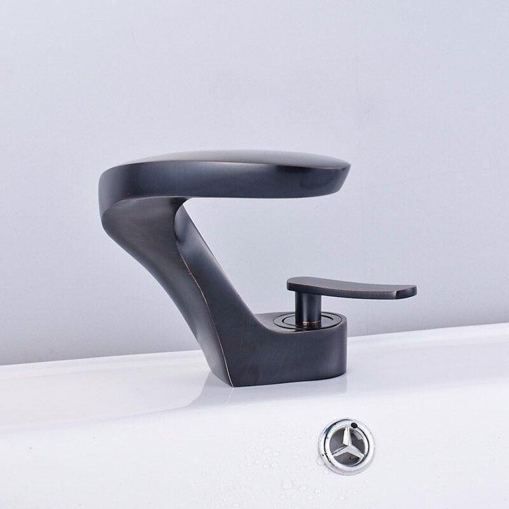 Mitigeur Lavabo Grue | Inspire Magistral - Designix Mitigeur Lavabo Noir & Bronze