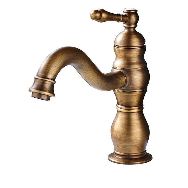 Mitigeur Lavabo Rétro | Lueur Éthérée - Designix Mitigeur Lavabo Bronze
