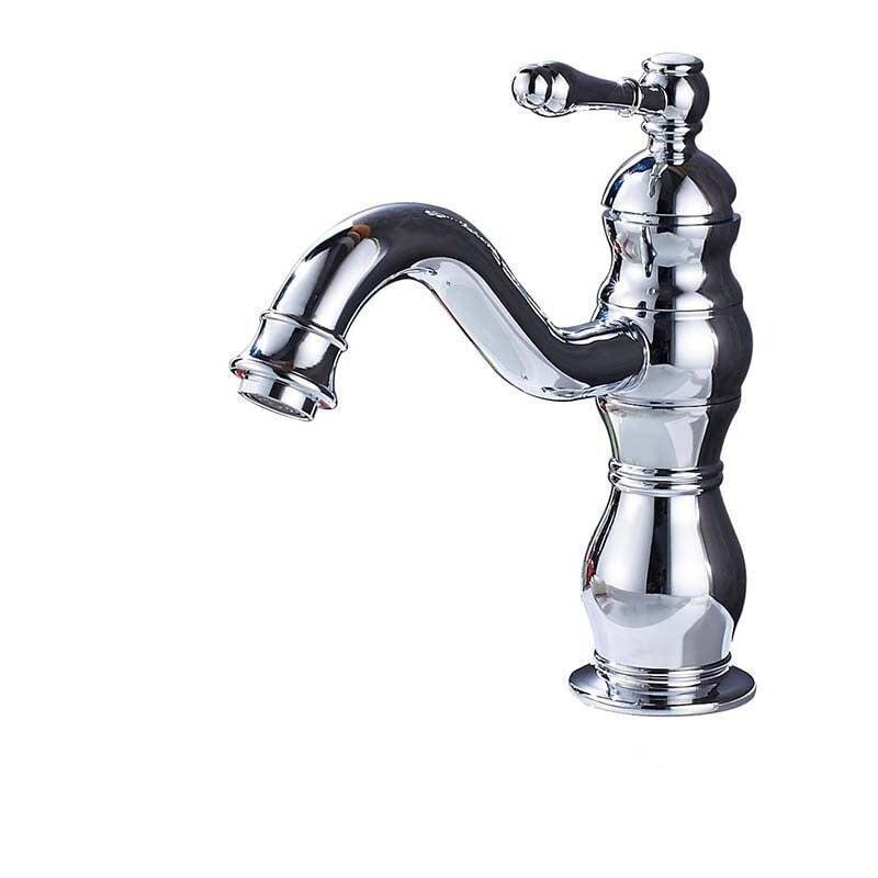 Mitigeur Lavabo Rétro | Lueur Éthérée - Designix Mitigeur Lavabo Chrome