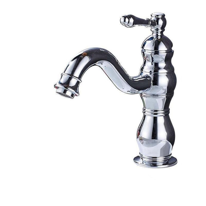 Mitigeur Lavabo Rétro | Lueur Éthérée - Designix Mitigeur Lavabo Chrome