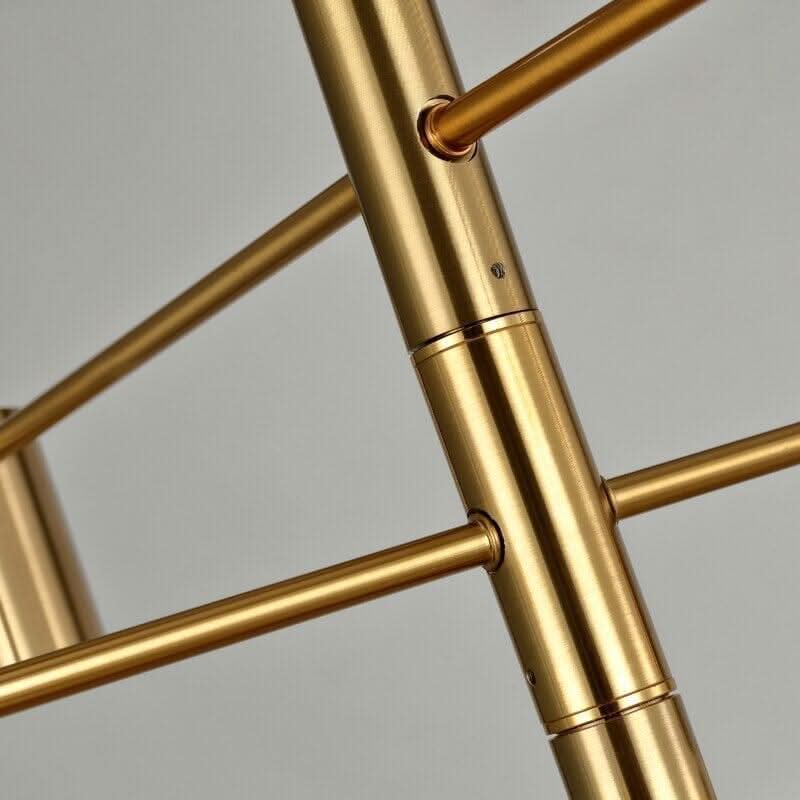 Modern LED Chandelier Long Pole Design Hanging Lamps Living Room Decoration Light Fixtures Interior Lighting Gold Chandelier | Designix - 0 - https://designix.fr/