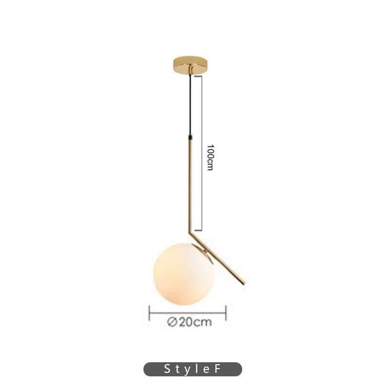 Suspension boule blanche | Perla