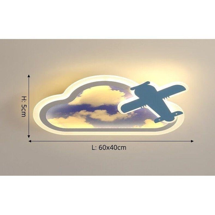 Plafonnier Avion Chambre | AeroLumière - Designix Plafonnier Avion Droit Variable