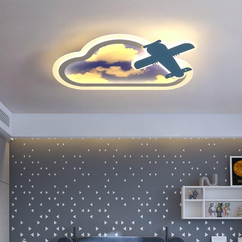 Plafonnier Avion Chambre | AeroLumière - Designix Plafonnier Avion Gauche Variable
