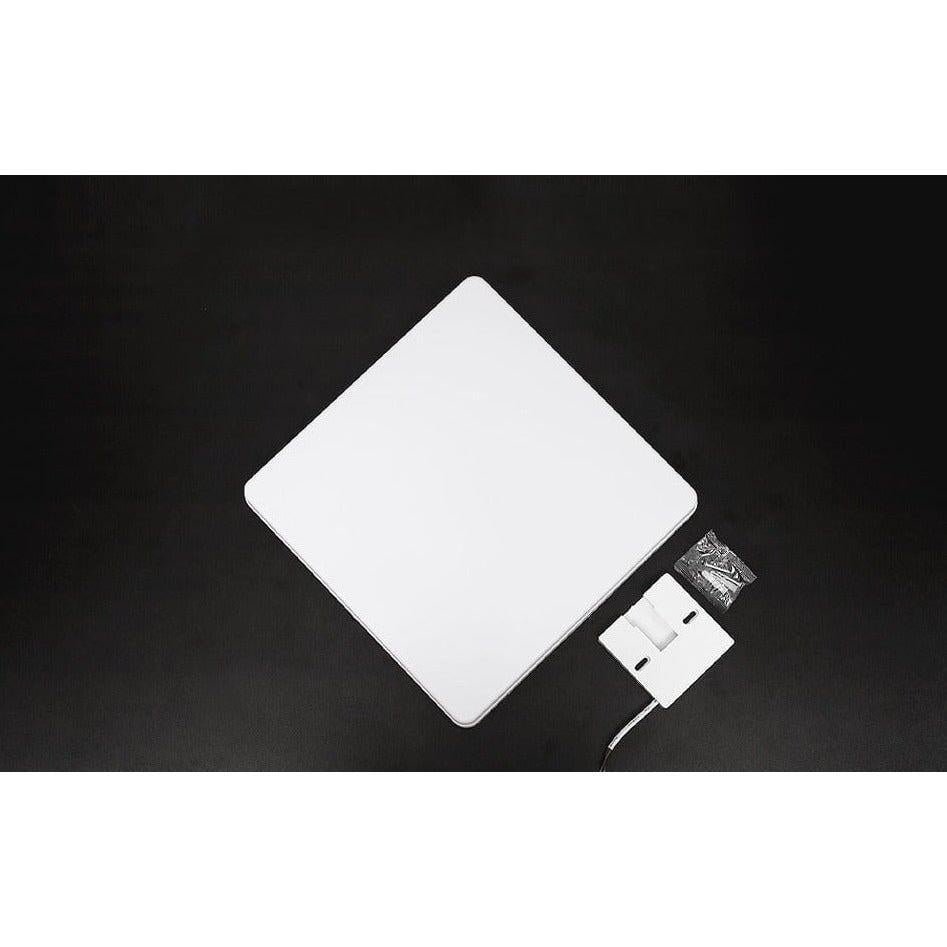 Plafonnier Led Carré | Halo Sculpt - Designix Plafonnier Blanc | 23cm | 24W Blanc Chaud