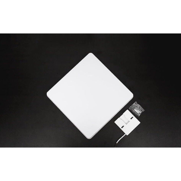 Plafonnier Led Carré | Halo Sculpt - Designix Plafonnier Blanc | 23cm | 24W Blanc Chaud