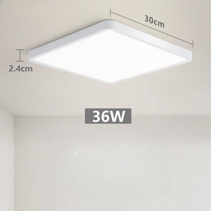 Plafonnier Led Carré | Halo Sculpt - Designix Plafonnier Blanc | 30cm | 36W Blanc Chaud