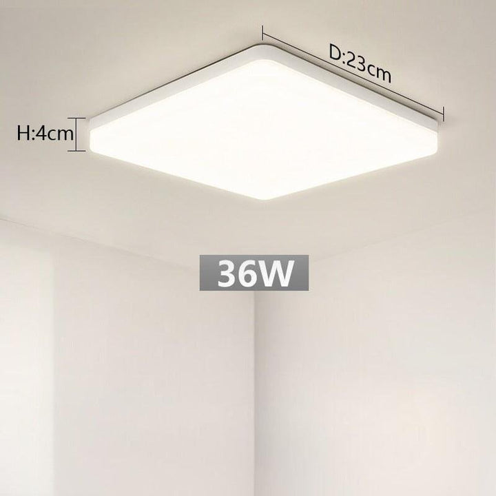 Plafonnier Led Carré | Halo Sculpt - Designix Plafonnier Simple | 36W Blanc Chaud