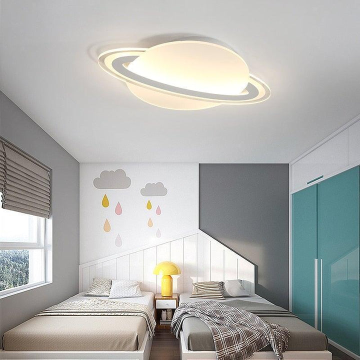 Plafonnier LED Enfant Planète | Quartz - Designix Plafonnier Blanc Chaud L 30 x W 20cm