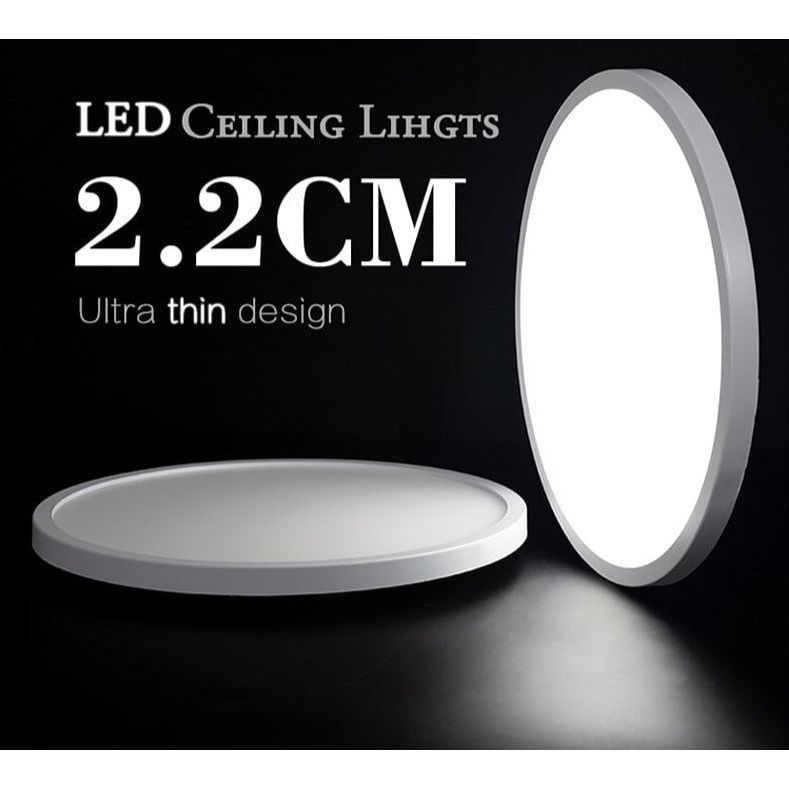 Plafonnier Rond Ultra - Mince | Urne - Designix Plafonnier 9W Blanc Chaud