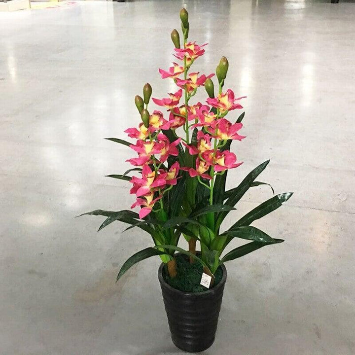 Plante Artificielle Tropicale | Cymbidium - Designix Plante artificielle Rose