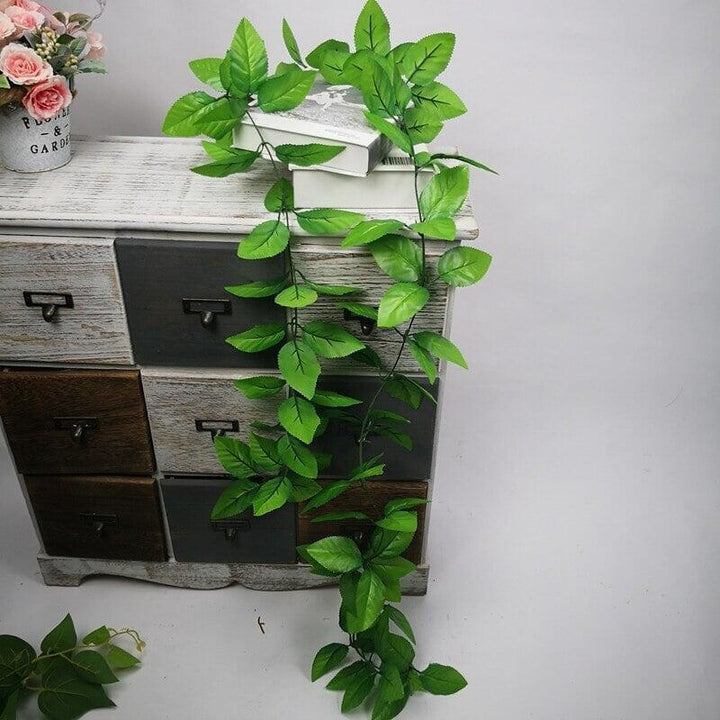 Plante de Clôture Rotin Feuilles Rose | Jora - Designix Plante artificielle