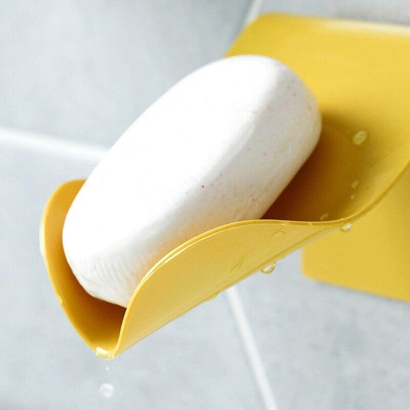 Porte Savon Murale avec vidange - Designix Porte Savon Bleu