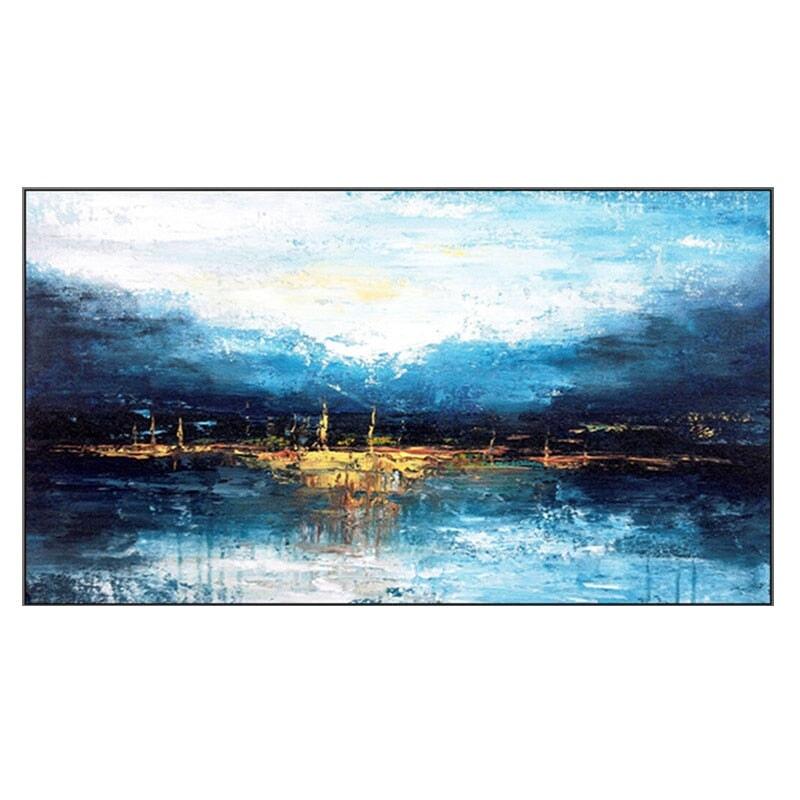 Poster Mural Bleu | Art de l'Instant | Designix - Posters 60x90cm Paysage - https://designix.fr/