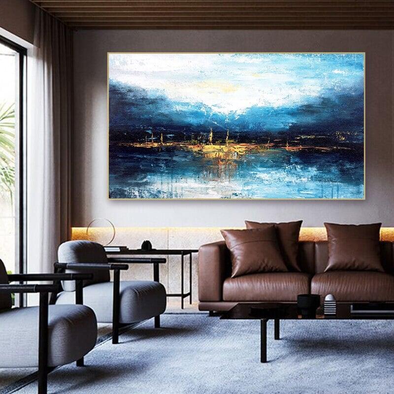 Poster Mural Bleu | Art de l'Instant - Designix Posters 60x90cm Portrait
