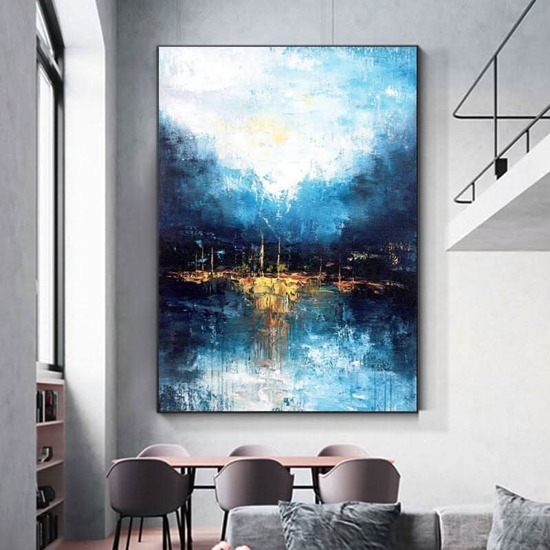 Poster Mural Bleu | Art de l'Instant - Designix Posters 60x90cm Portrait