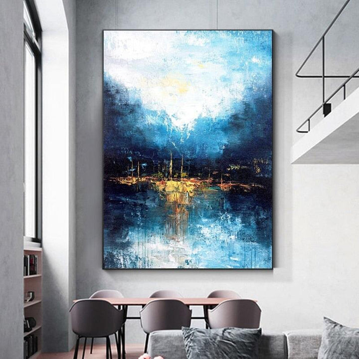 Poster Mural Bleu | Art de l'Instant - Designix Posters 60x90cm Portrait
