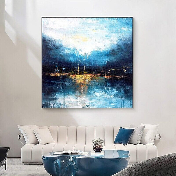 Poster Mural Bleu | Art de l'Instant - Designix Posters 60x90cm Portrait