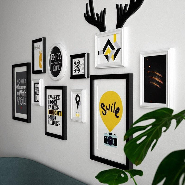 Posters Muraux | Vibrations Envoûtantes - Designix Posters Noir et Blanc 12 Cadres