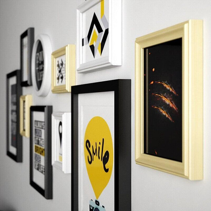 Posters Muraux | Vibrations Envoûtantes - Designix Posters Noir et Blanc 12 Cadres