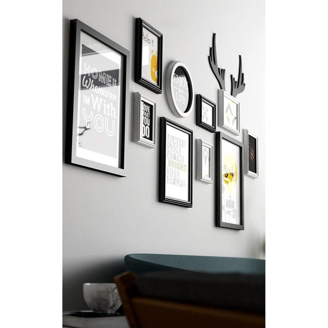 Posters Muraux | Vibrations Envoûtantes - Designix Posters Noir et Blanc 12 Cadres