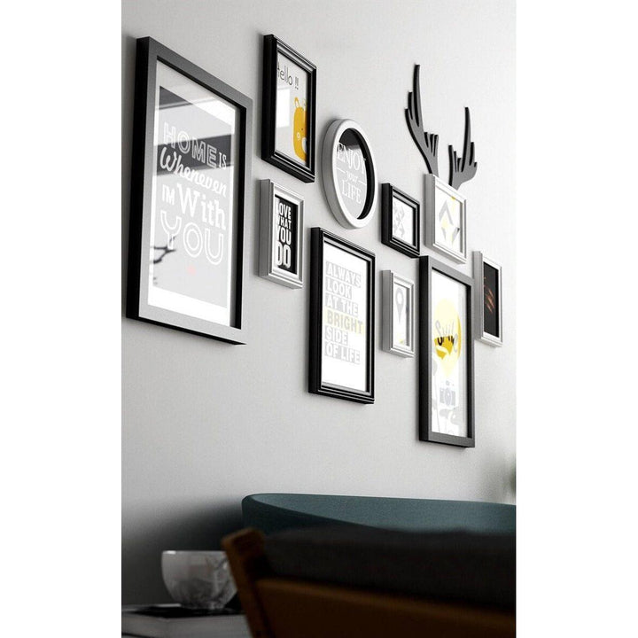 Posters Muraux | Vibrations Envoûtantes - Designix Posters Noir et Blanc 12 Cadres