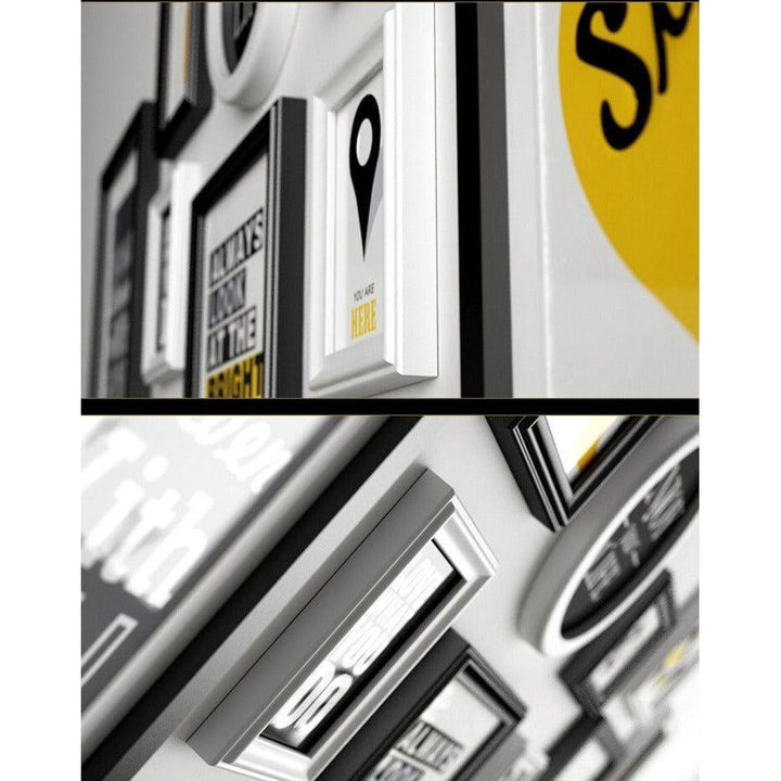 Posters Muraux | Vibrations Envoûtantes - Designix Posters Noir et Blanc 12 Cadres