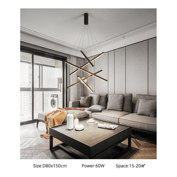 Lustre Chic et Moderne | Lueur Fluxion | Designix - Lustre - https://designix.fr/