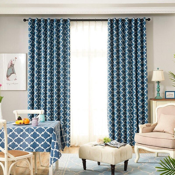 Rideau Occultant Imprimé Tulle Brillant – Designix